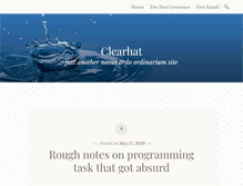 Tablet Screenshot of clearhat.org